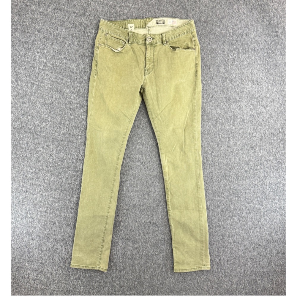 Volcom‎ Riser Slim Fit Jeans Womens 32 Olive Green USA Denim A1931200
